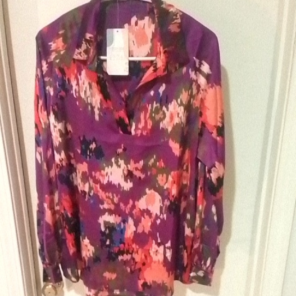 Women's Purple Patterned Top